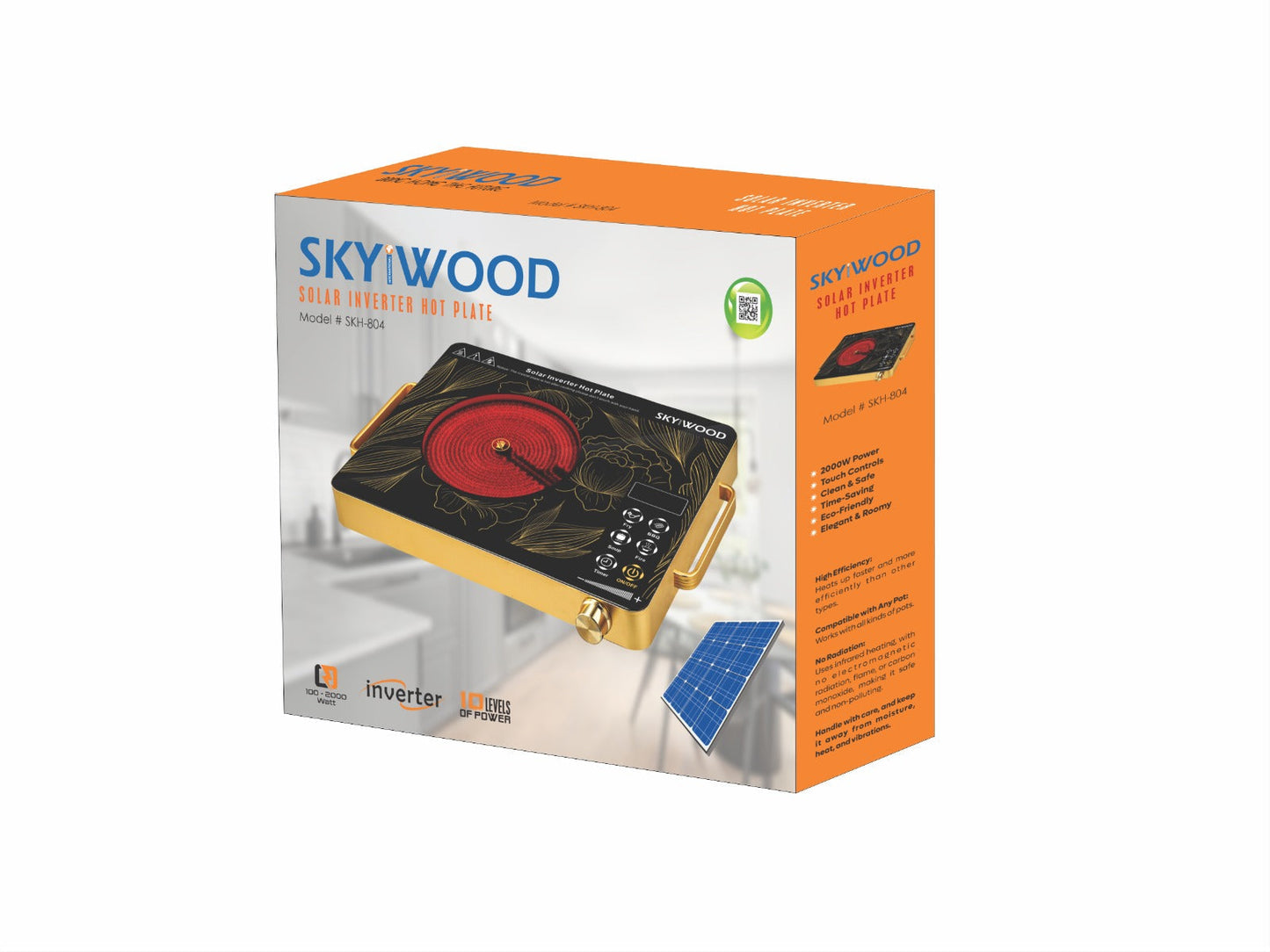 SKYWOOD- SOLAR HOTPLATE PORTABLE ENERGY SAVER