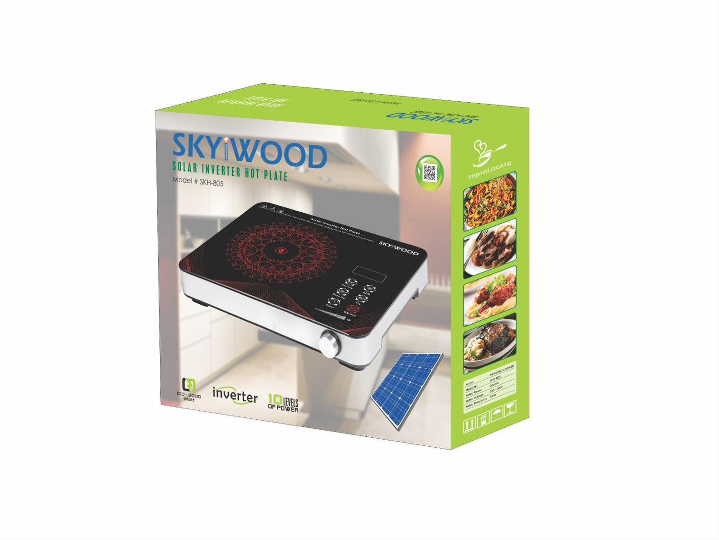 SKYWOOD- SOLAR HOTPLATE PORTABLE ENERGY SAVER