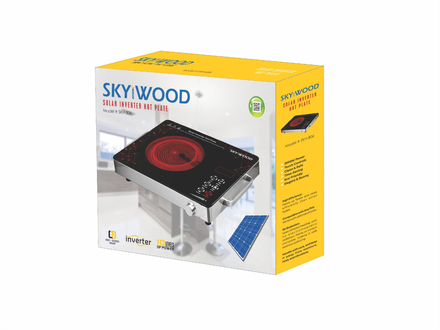 SKYWOOD- SOLAR HOTPLATE PORTABLE ENERGY SAVER