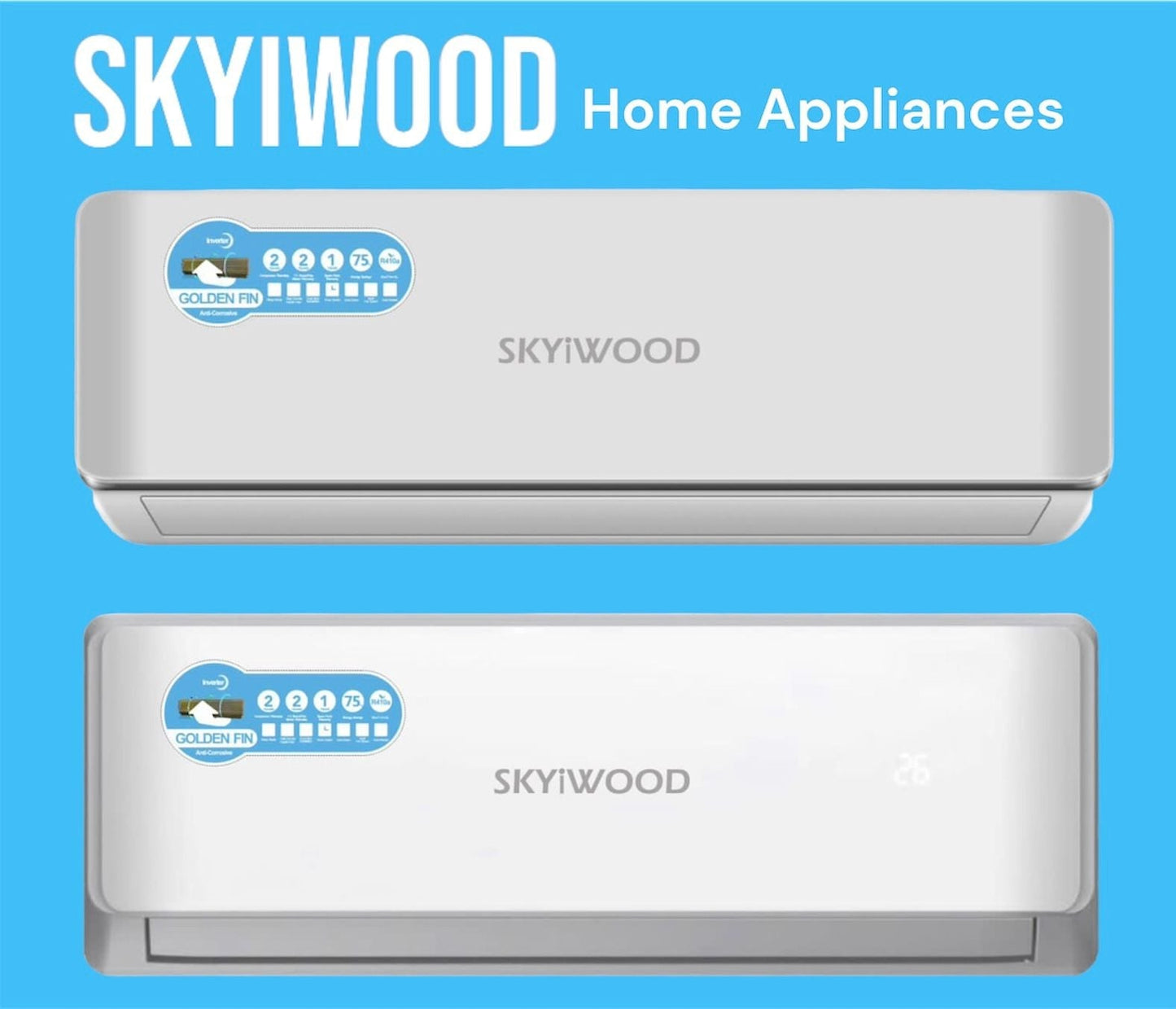 SKYWOOD SPLIT A/C DC INVERTER ENERGY SAVER SKW 1855IBR THAILAND MADE